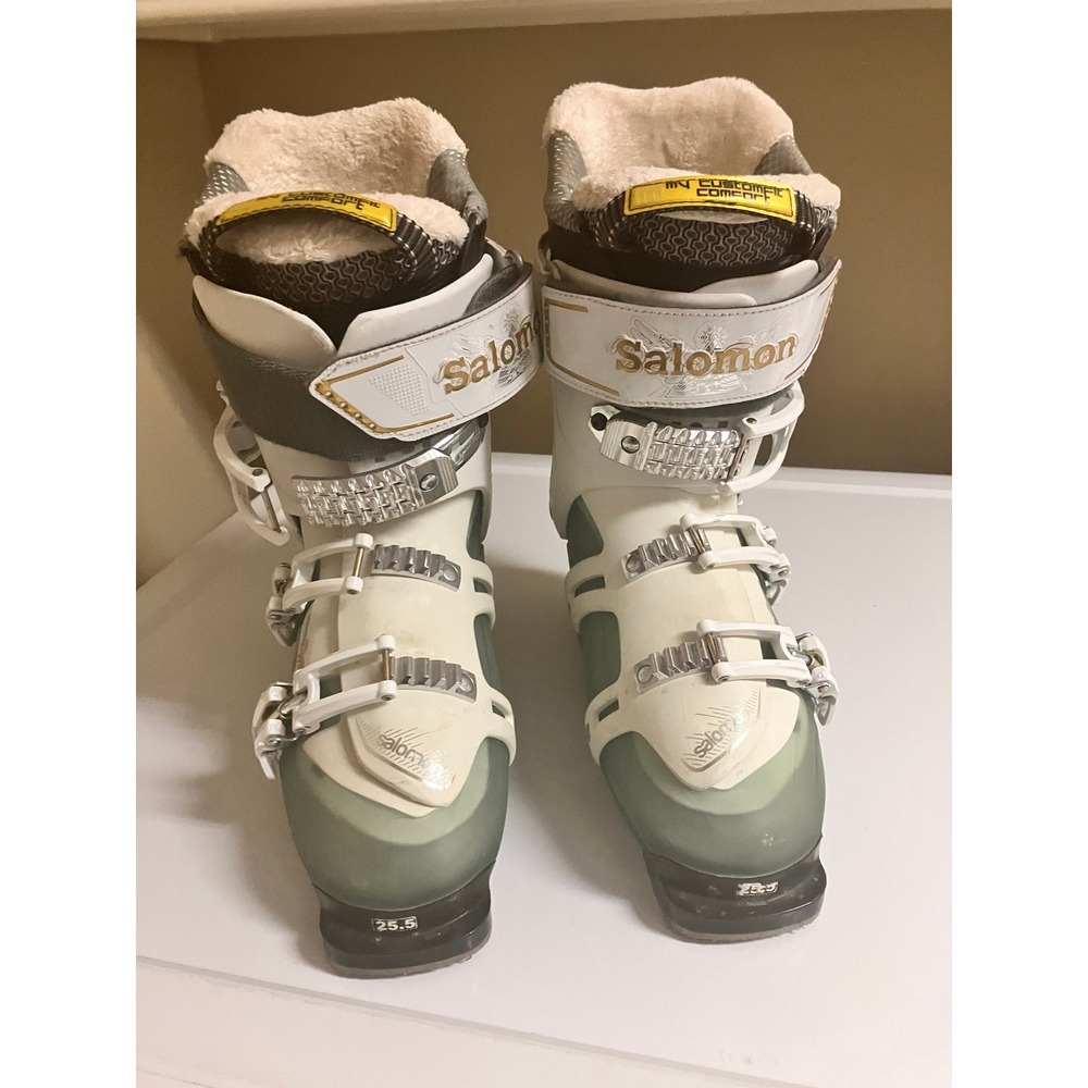 Salomon Quest Access 80 W Womens Ski Boots White‎ Green 25.5 Mondo My Custom Fit